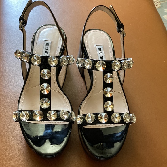 MIU MIU platform sandals - Picture 2 of 13